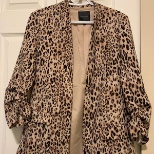 EUC Leopard Print Blazer